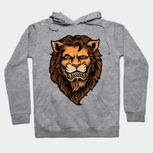 Lion head angry Hoodie